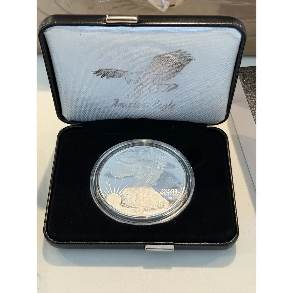 2025 Laser Engraved American Eagle Silver Coin One Ounce Silver Proof Coin